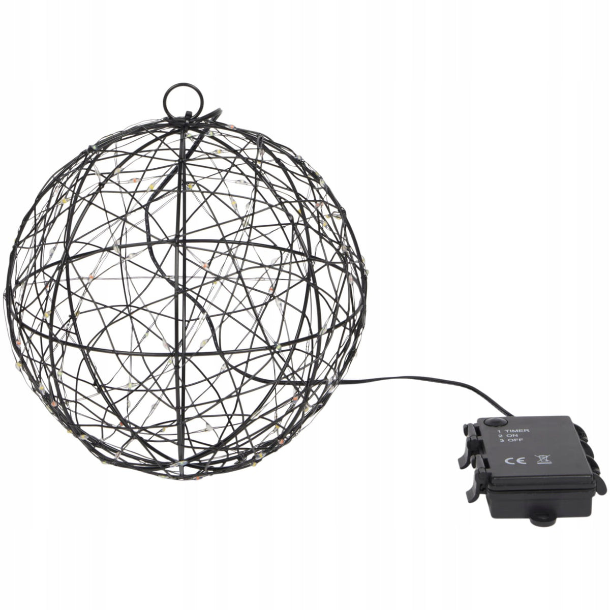 LIGHT BALL WITH LAMET Ø 18cm 140 LED DECORATION Manufacturer code 1631