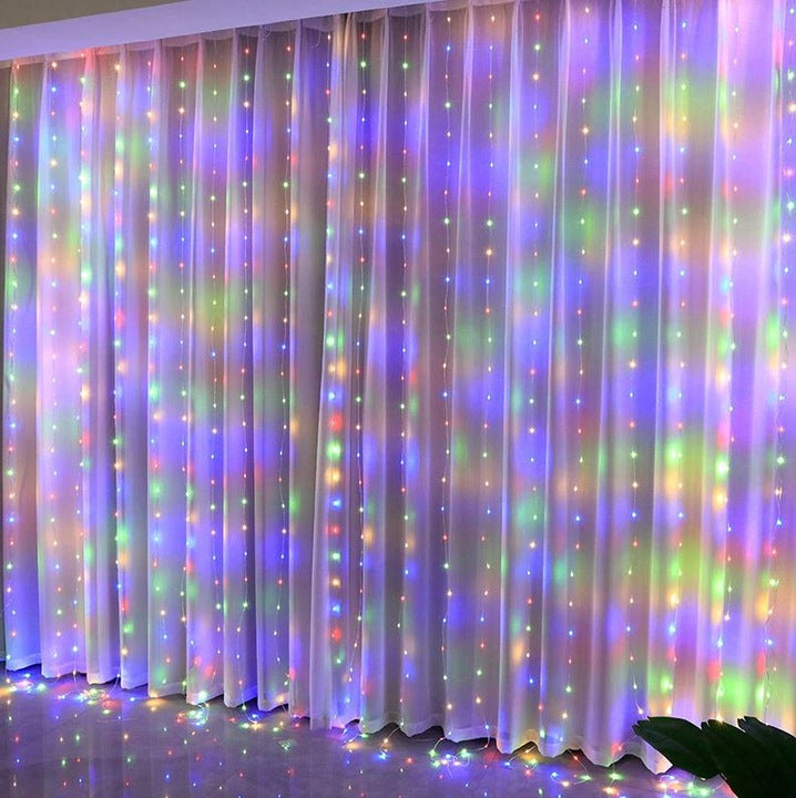 LIGHT CURTAIN MULTI 300 LED USB 3x3M + REMOTE