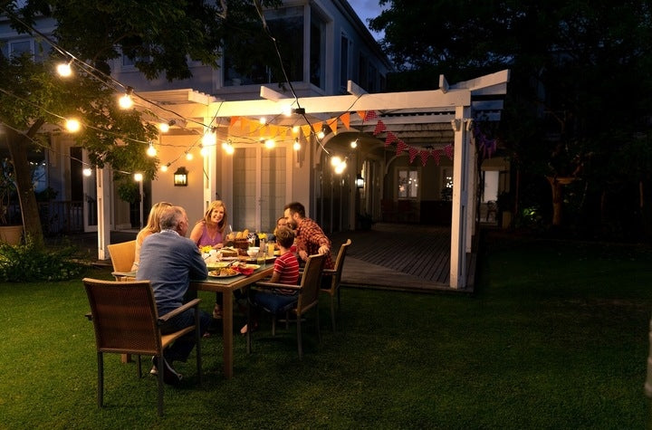 LIGHT GARLAND Garden lamps for the garden 20m METERS 20 LED Globe diameter 4.5 cm