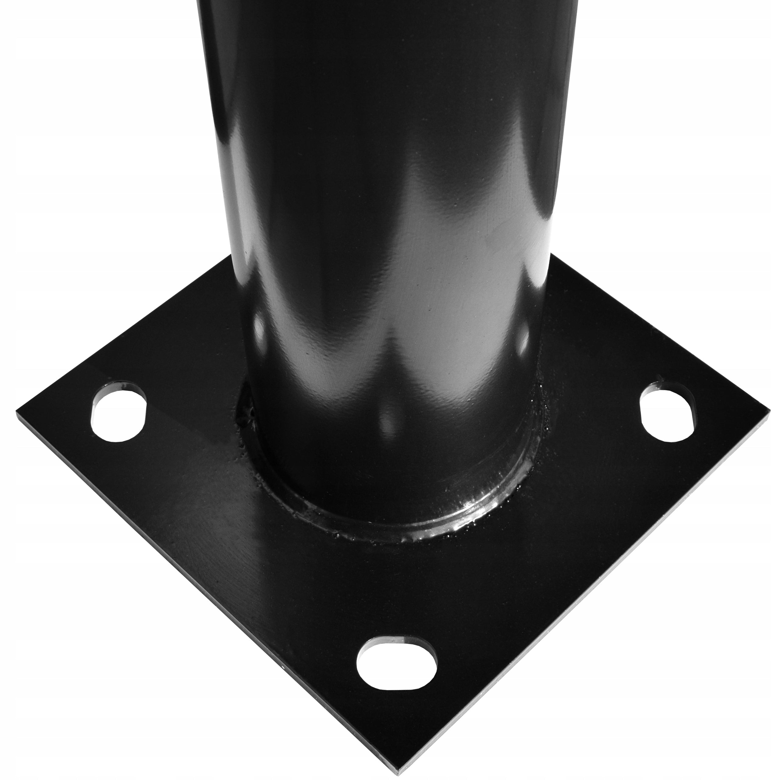 LIGHTING POLE FOR SOLAR STREET LAMPS 3 METERS 75mm Color black