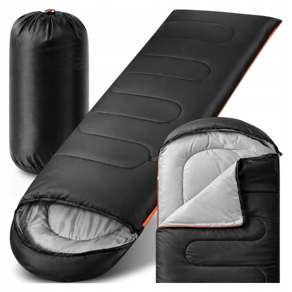 LIGHTWEIGHT HIKING SLEEPING BAG MUMMY QUILT WITH HOOD WARM 210x75cm COVER