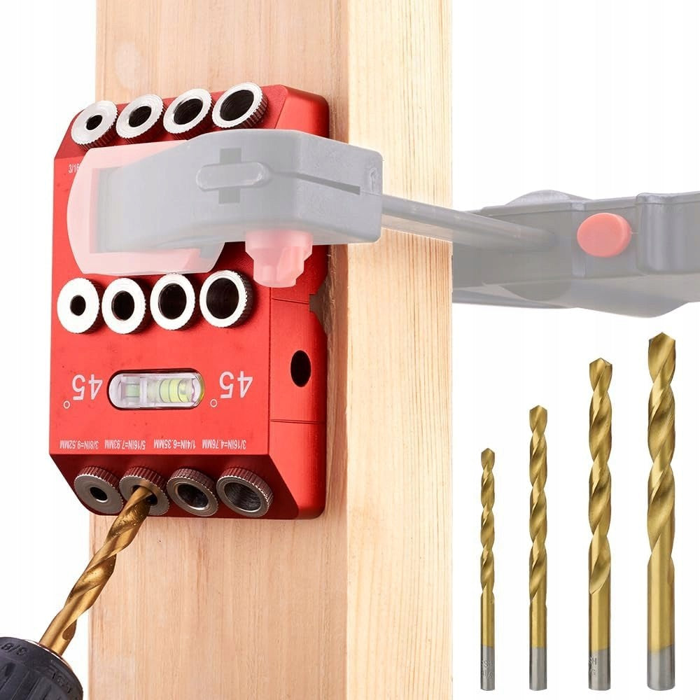 LIGHTWEIGHT POCKET HOLE DRILLING TOOL ANGLE JIG 3 IN 1 Brand no brand