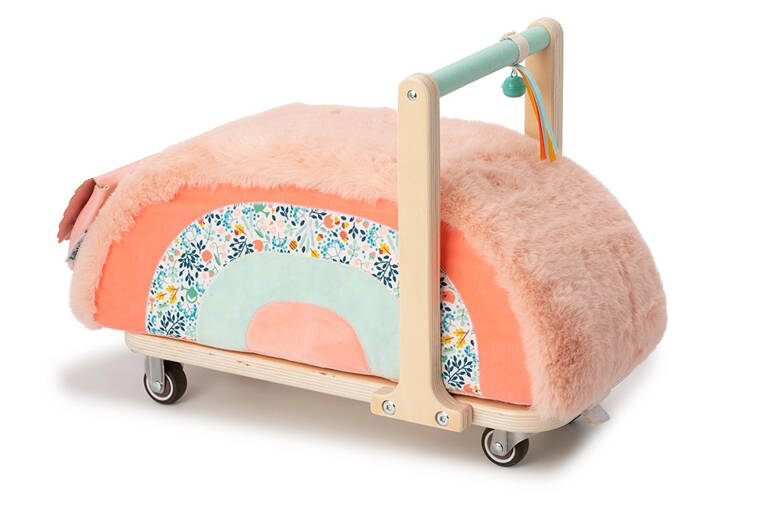 LILLIPUTIENS 2-in-1 wooden rider with soft seat and bag 12 Brand Lilliputiens