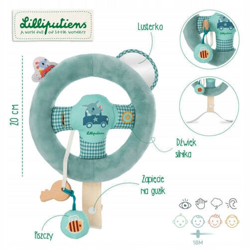 LILLIPUTIENS Soft steering wheel activating Dragon Joe 18 m+ Lilliputiens Kid's age 18+ months