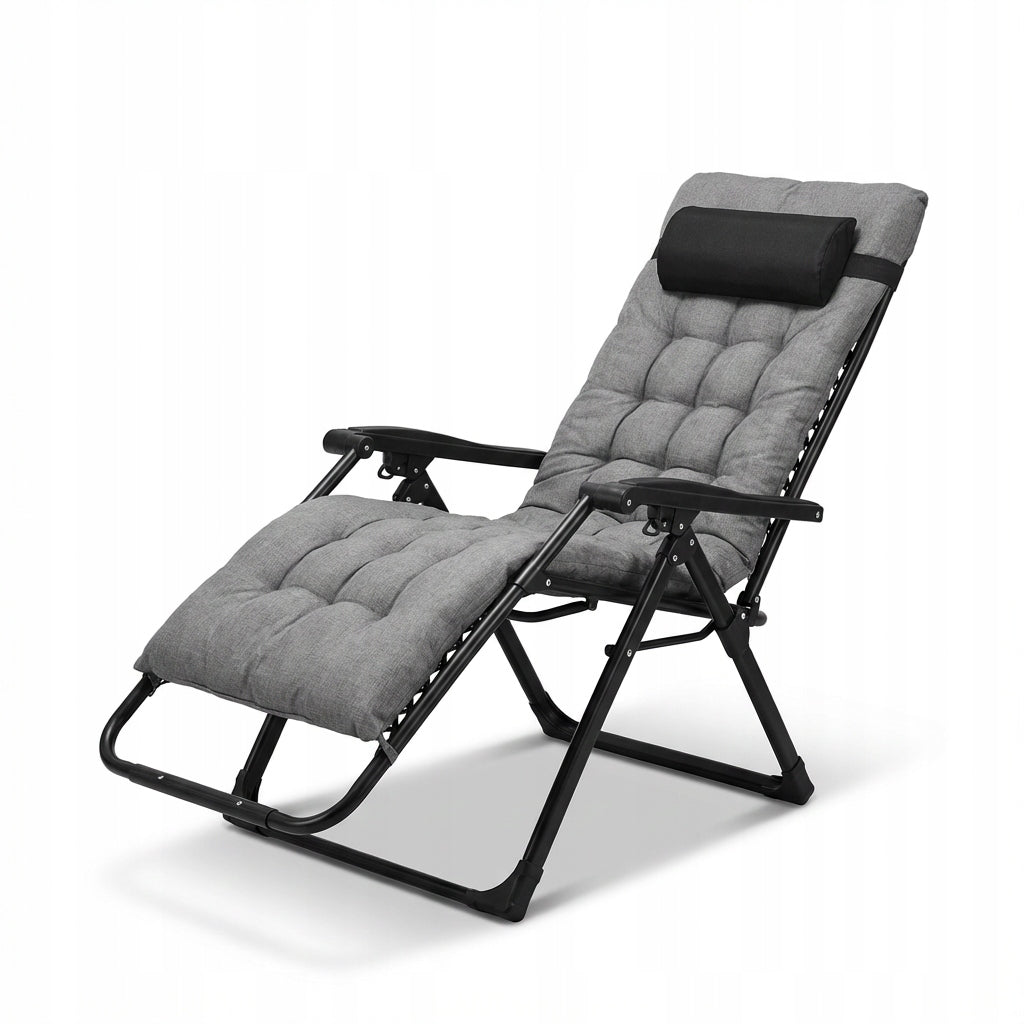 LINBOX XY-149 Beach Garden Sun Lounger Folding Adjustable Cushion 150kg