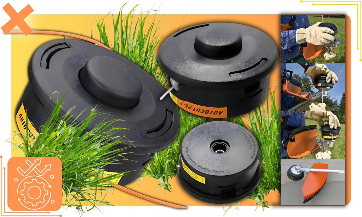 LINE HEAD FOR COMBUSTION SCYTHE TRIMMER COMBUSTION SCYTHE RELIABLE Brand totalstore