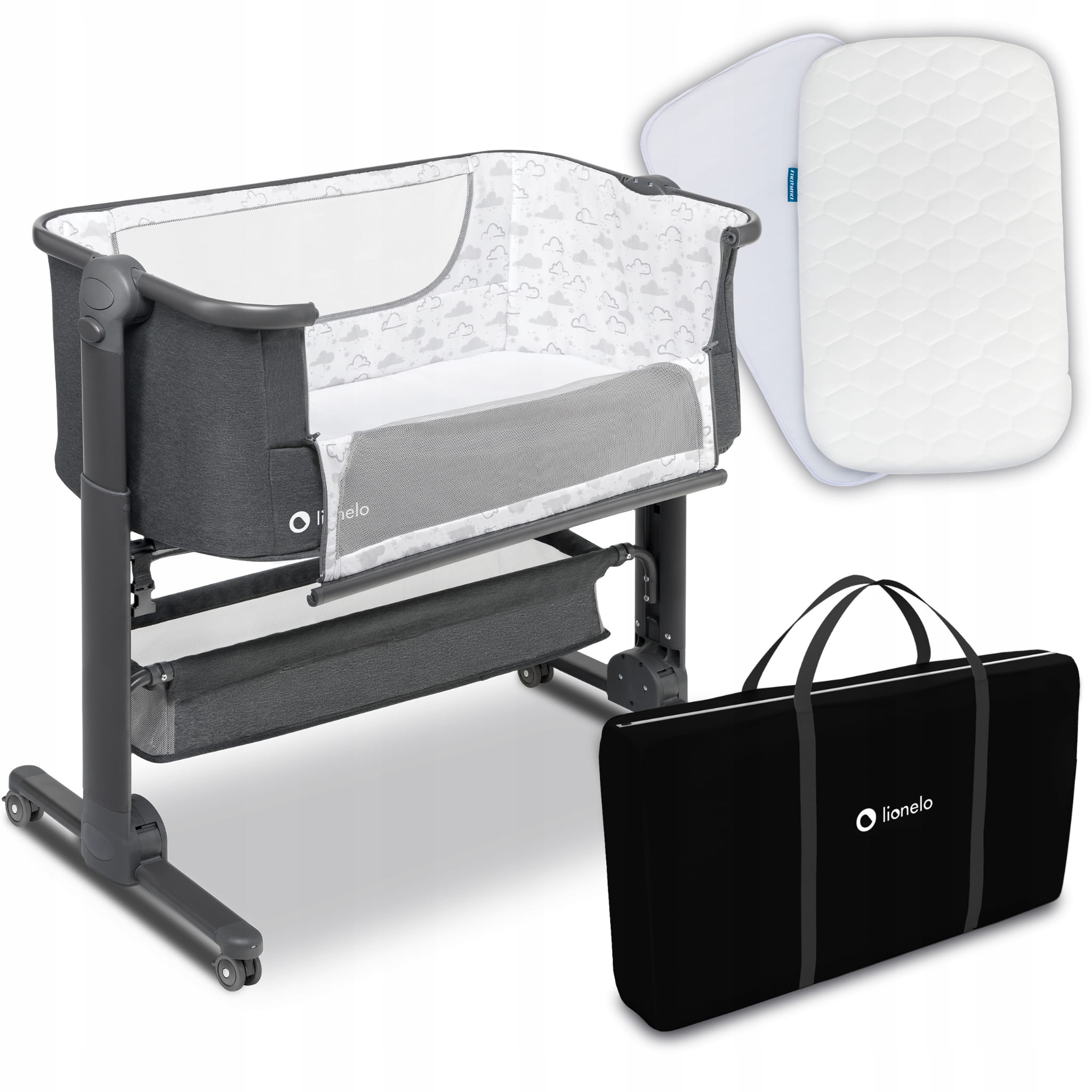 LIONELO Timon Cot LO-TIMON 2 mattresses