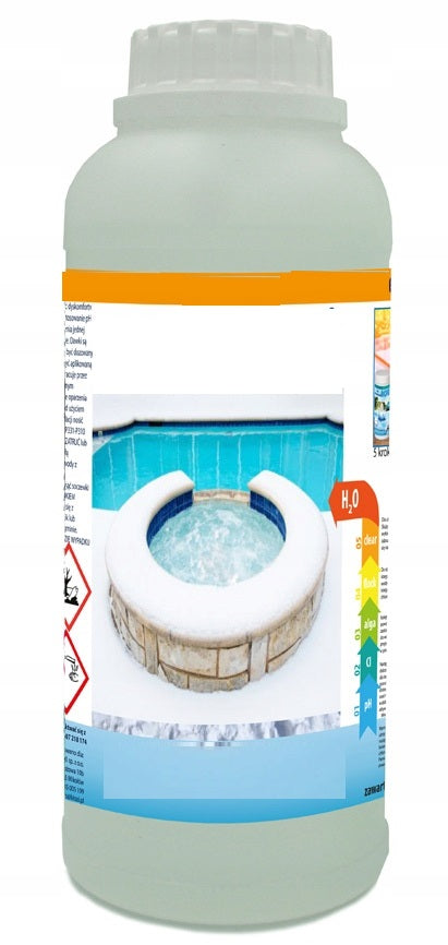 LIQUID FOR WINTERING A SMALL OUTDOOR POOL DURING THE WINTER UP TO 20 000 LITERS Manufacturer code OCHRONA PRZED KOROZJĄ GLONAMI BRUDEM