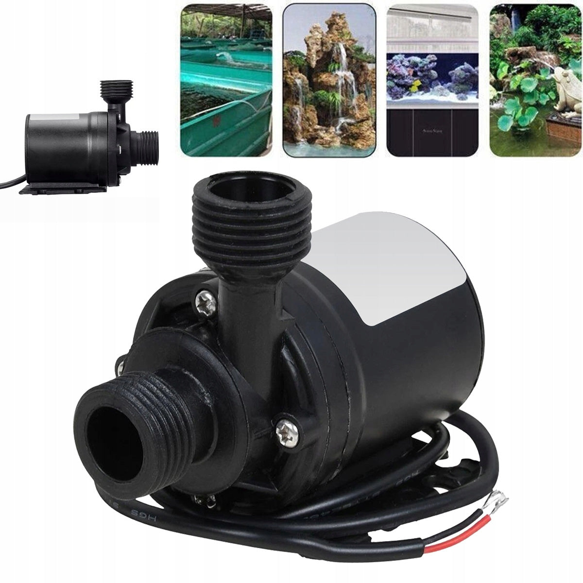 LIQUID WATER FLOW PUMP 800L/H 12V 19W
