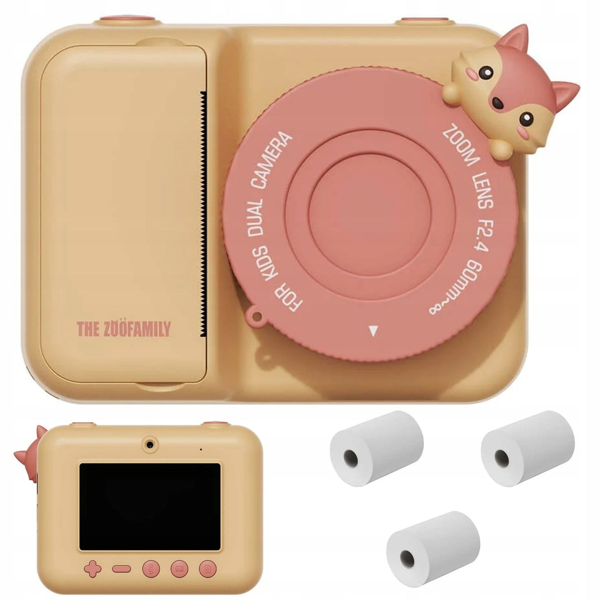 LISEK Digital Photography Camera with Printer for Kids Zoo The Zoofamily