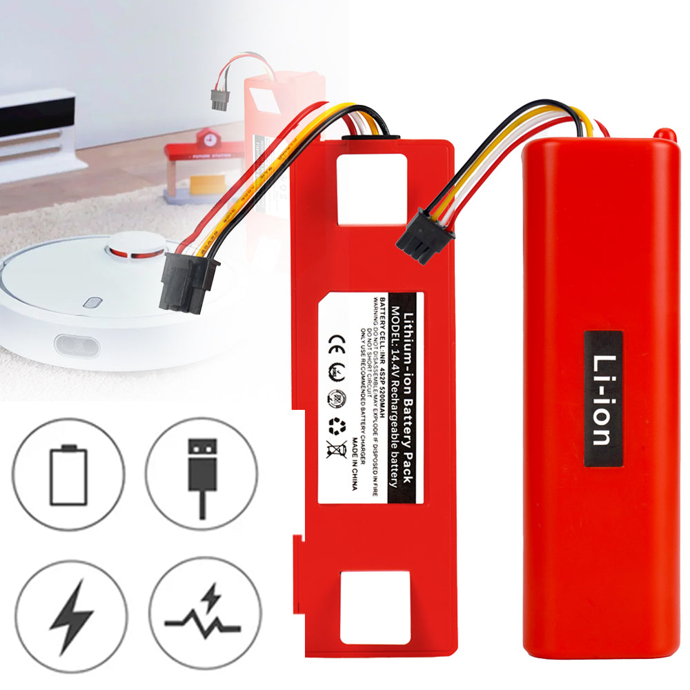 LITHIUM BATTERY FOR XIAOMI ROBOROCK VACUUM CLEANERS 6500MAH 14,4V BATTERY