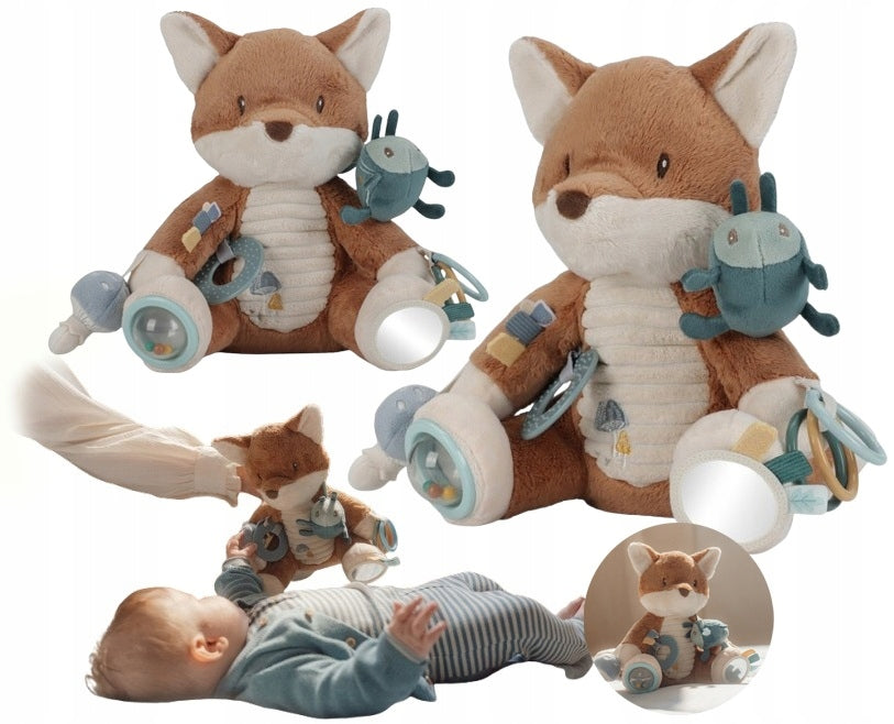 LITTLE DUTCH FOX ACTIVATING SENSORY CUDDLY TOY FOR BABY FOREST