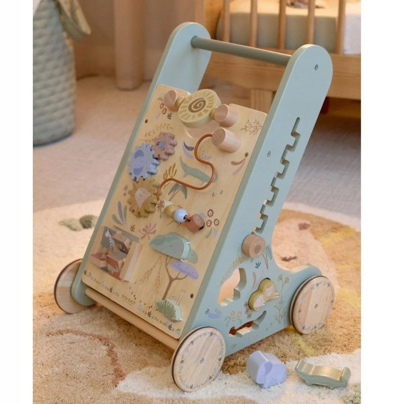 LITTLE DUTCH Wooden Walker Pusher Educational Safari Friends Manufacturer code LD7432