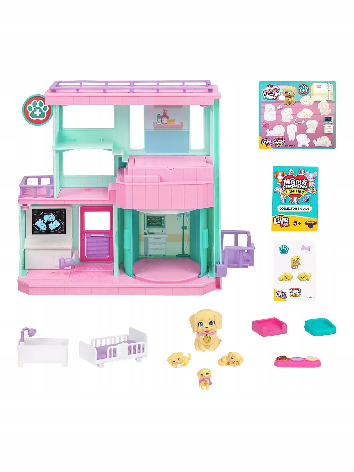 LITTLE LIVE PETS MOM SURPRISE FAMILIES CLINIC LIFT DOGS PUPPIES Manufacturer code MO-26673
