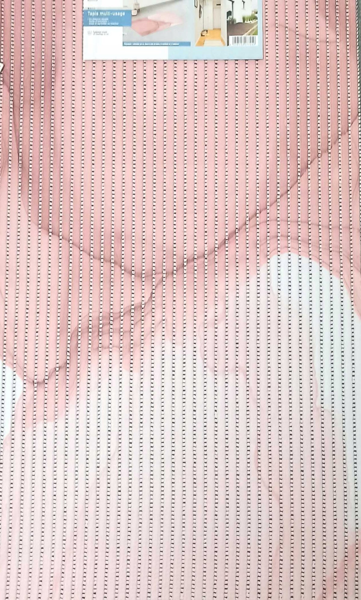LIVARNO Non-slip mat, foam rug 65 x 40cm, - PINK 54/D-87