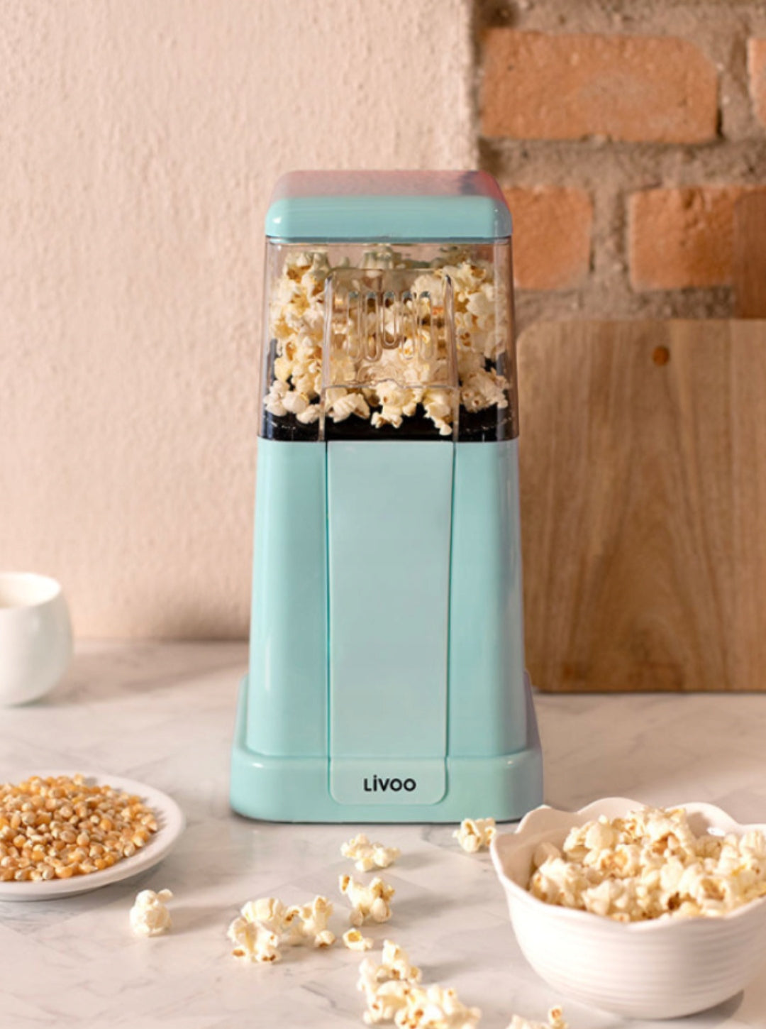 LIVOO Mint Popcorn Maker Packaging status original