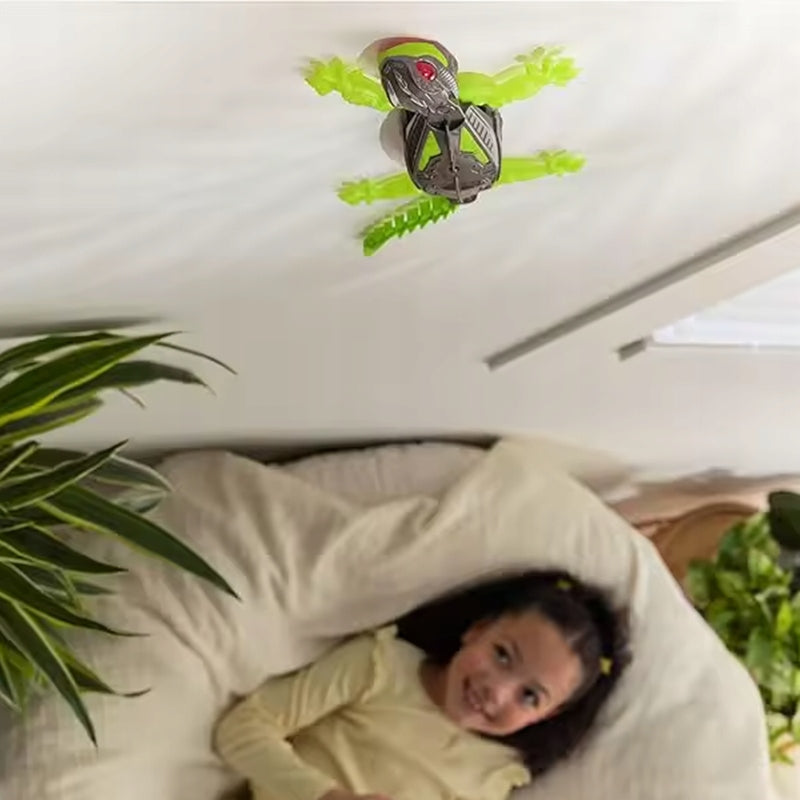 LIZARD REMOTE CONTROLLED WALKING ON THE WALLS GECKO ON THE REMOTE CONTROL LIGHTS DIH Packaging status original
