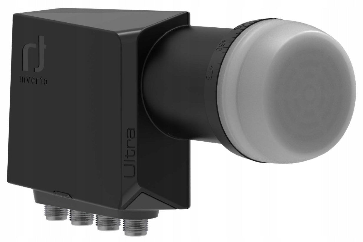 LNB QUAD 4-Output 4K INVERTO Black ULTRA Satellite Converter
