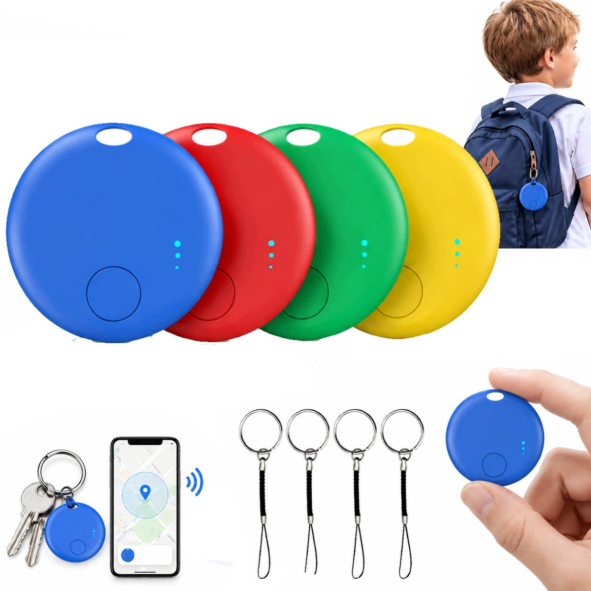 LOCATOR SMART TAG ANDROID 4 PCS. FOR WALLET KEYS