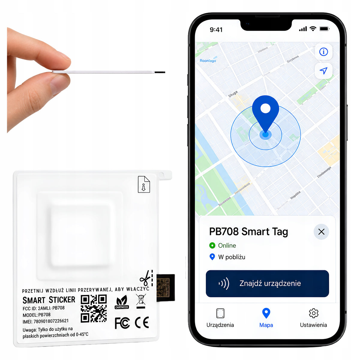 LOCATOR STICKER MINI TAG BLUETOOTH DISPOSABLE IOS ANDROID DISCREET