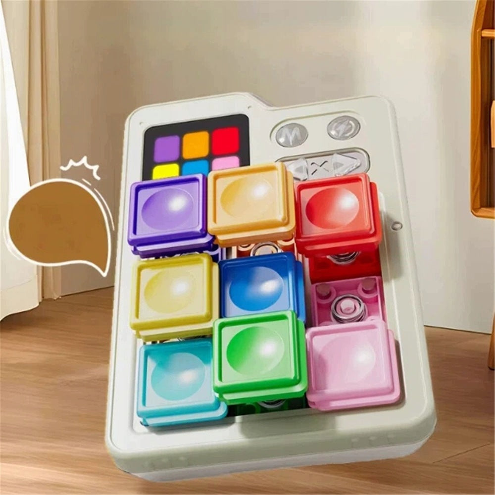 LOGIC CONSOLE ELECTRONIC GAME KLOTSKI LED GIFT 1000+ LED LEVELS Packaging status original