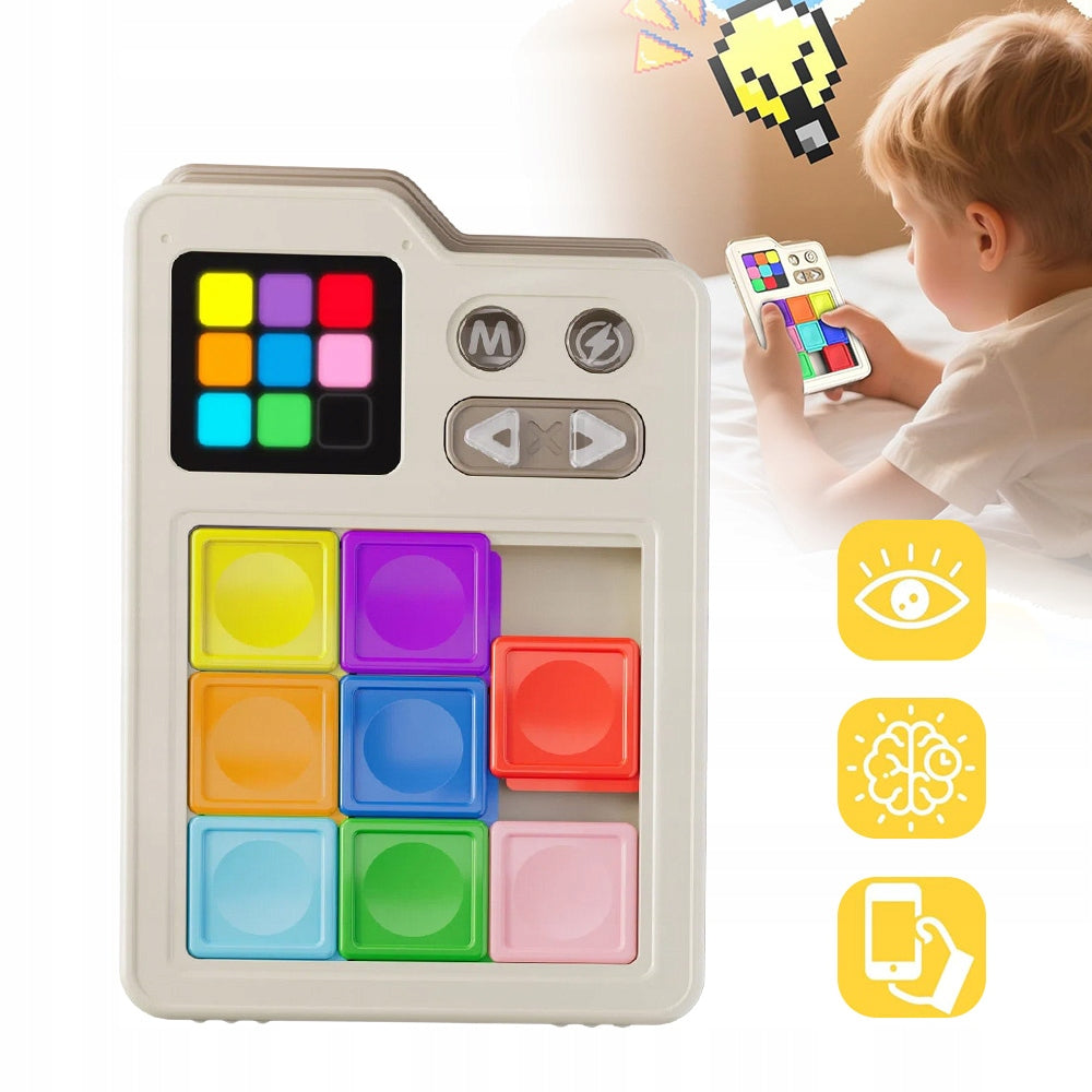 LOGIC CONSOLE ELECTRONIC GAME KLOTSKI LED GIFT 1000+ LED LEVELS