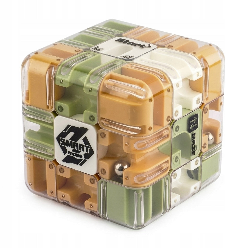 LOGIC CUBE 3D MAZE PUZZLE ARCADE METAL BALL 3x3x3 Packaging status original