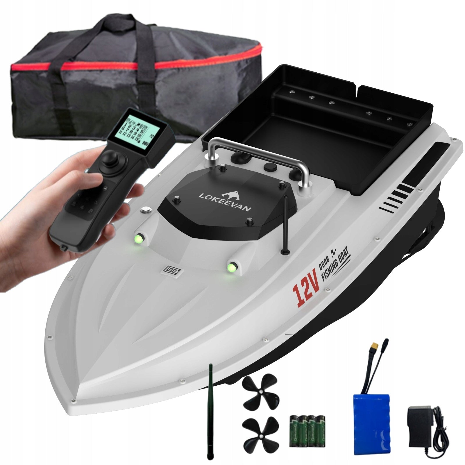 LOKEEVAN D80B GPS 3KG 46800mAh 500m 3.6m/s Fast Power