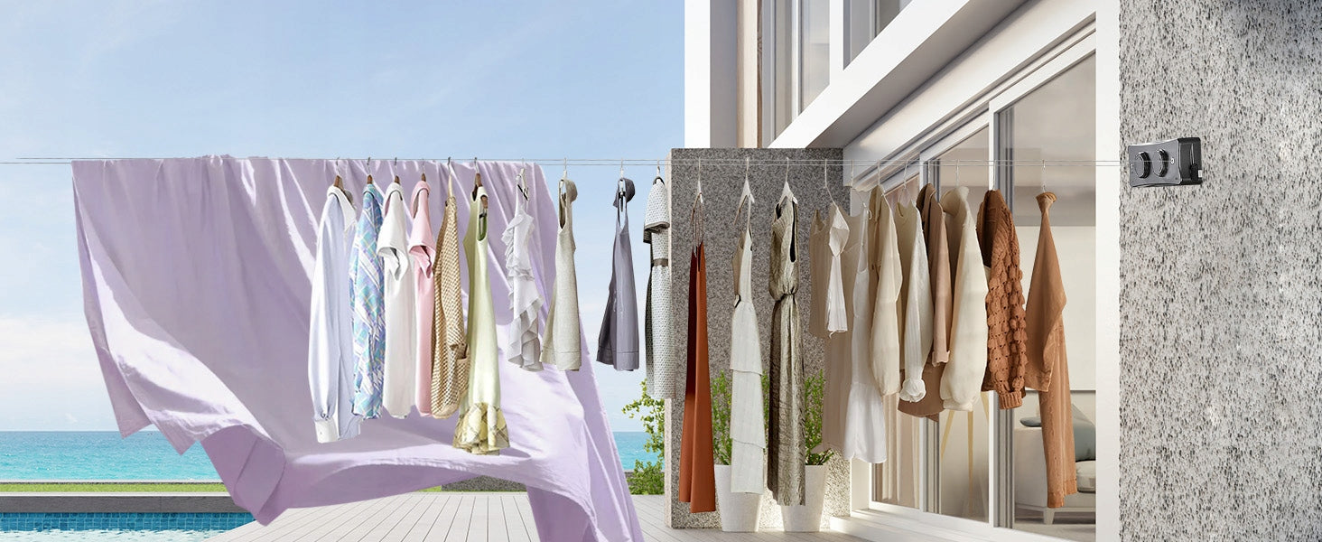 LONG EXTENDABLE LAUNDRY LINE 5,1M DURABLE DRYING STRINGS Additional information Foldable