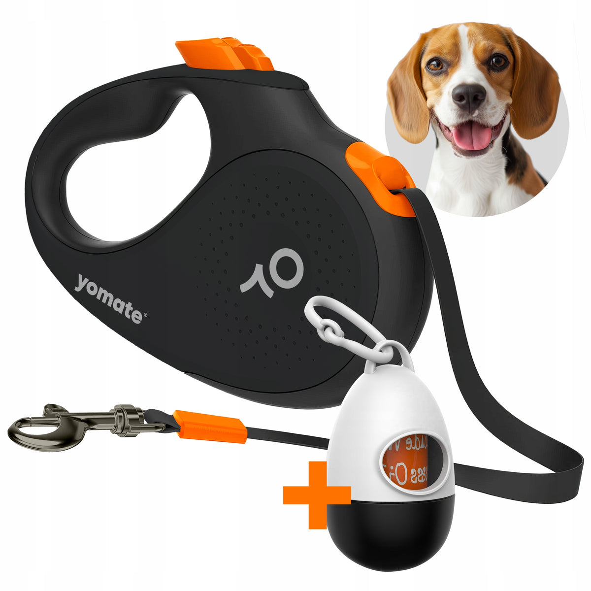 LONG LANYARD AUTOMATIC DOG TAPE 5M TO 25KG STRONG COMFORTABLE GOOD Packaging status original