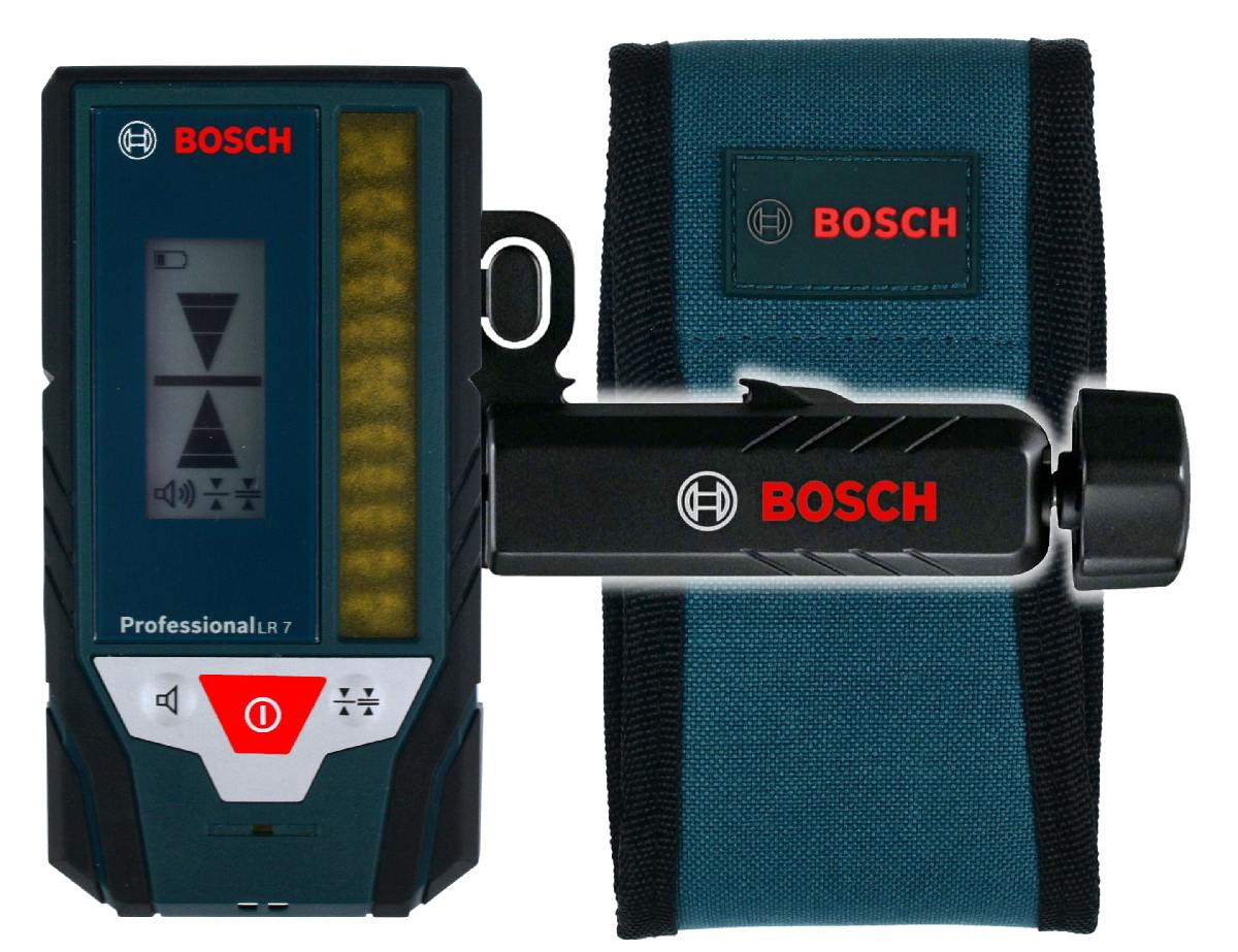 LR 7 BOSCH LASER RECEIVER for GLL GCL + HOLDER Brand Bosch