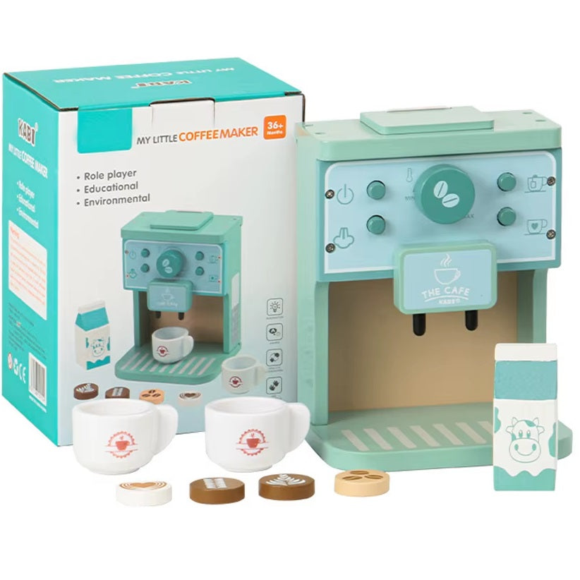 LT539 TOY WOODEN COFFEE MAKER FOR KIDS