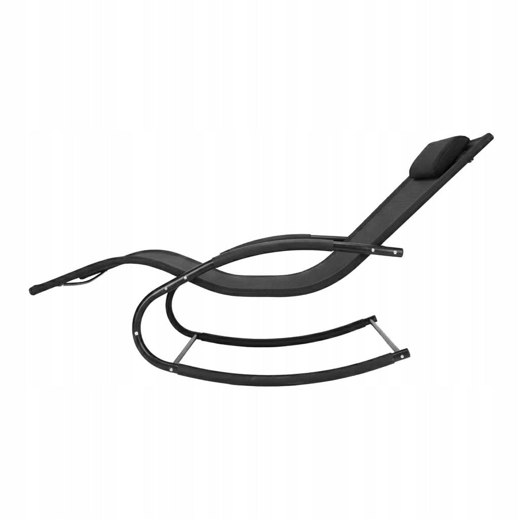 LUARO Garden Sun Lounger with Headrest Width (shorter side) 1 cm