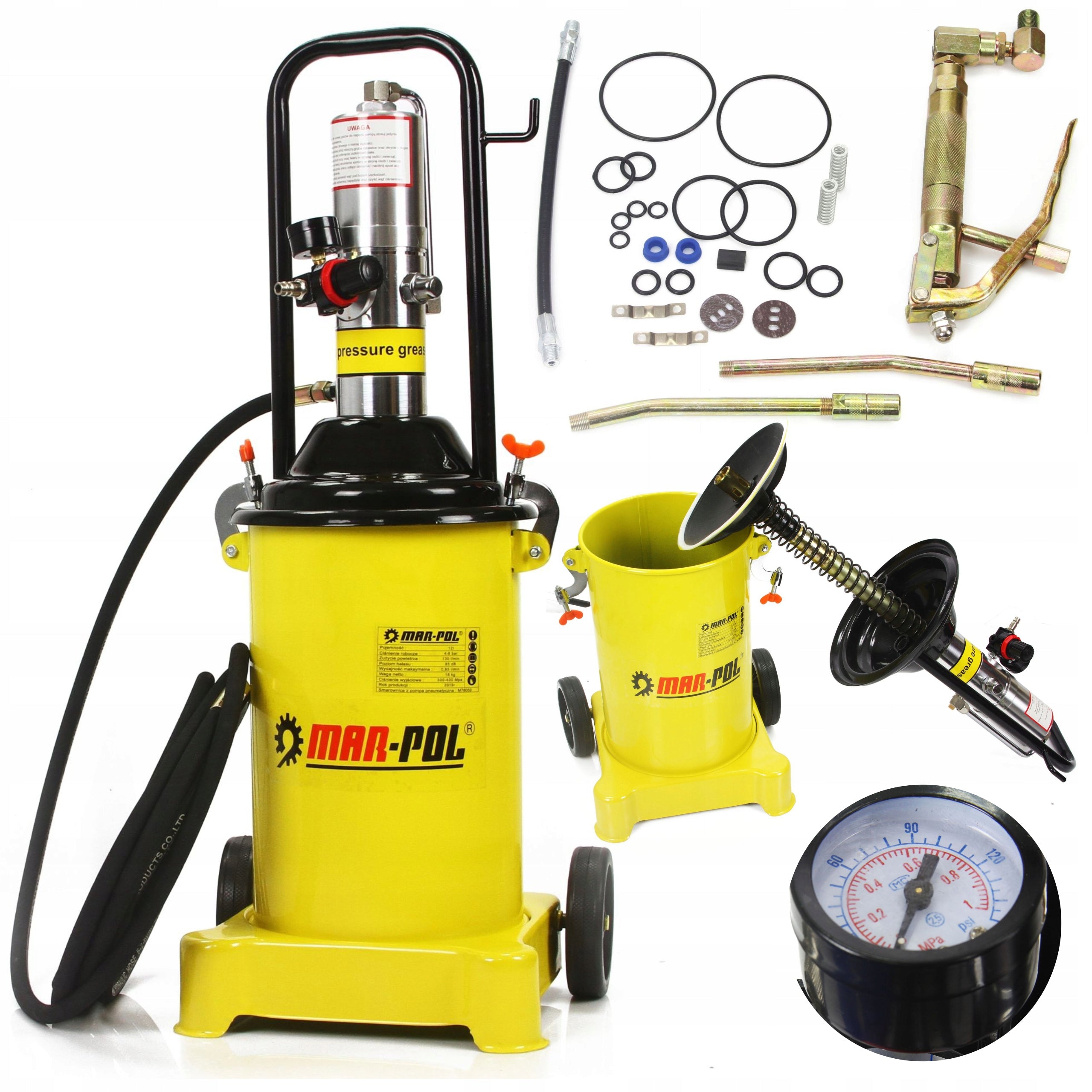LUBRICATOR PNEUMATIC TWEEZERS AUTOMATIC WITH PUMP 12L HOSE 5m M78059