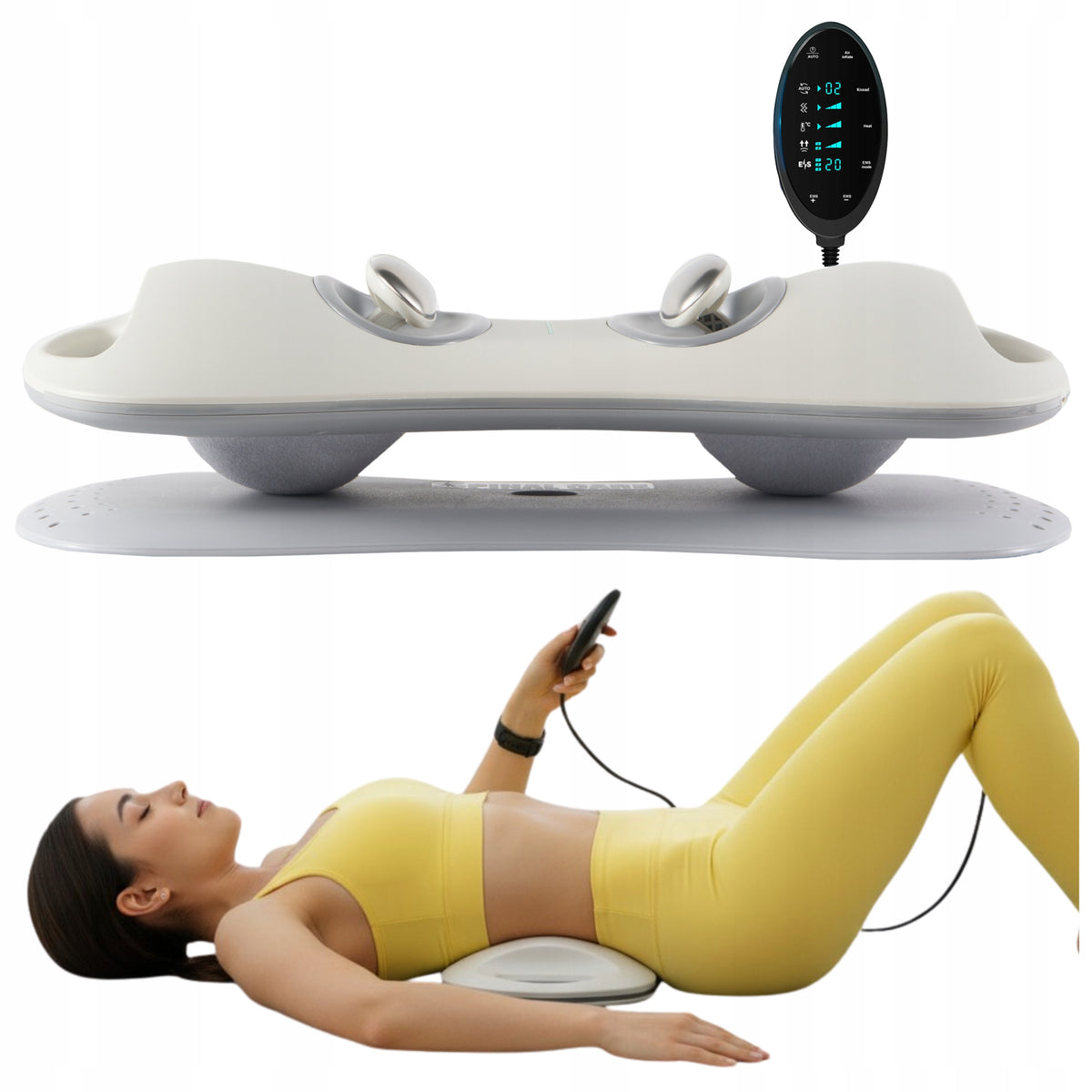 LUMBAR SPINE BACK MASSAGER EMS STRETCHING PAIN SCIATICA Packaging status original