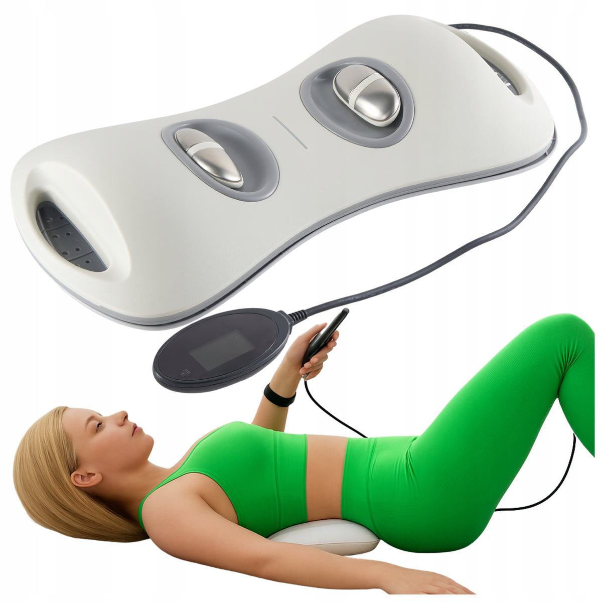 LUMBAR SPINE BACK MASSAGER EMS STRETCHING PAIN SCIATICA