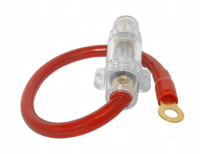 LUMINAIRE WITH CABLE + FUSE 80A CAR AUDIO FOR TUBE AMPLIFIER Manufacturer code RM Oprawa + bezpiecznik 80A