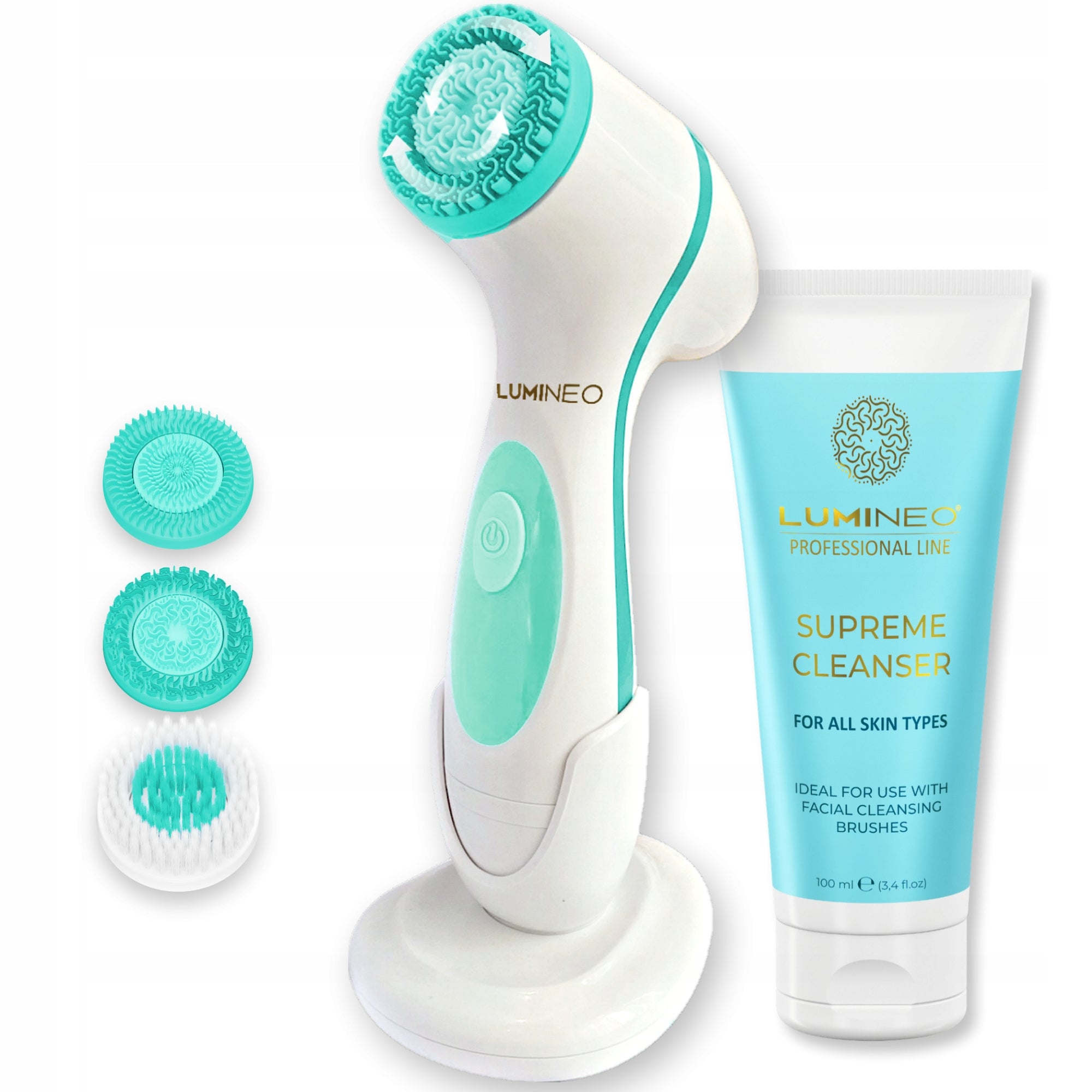 LUMINEO face wash brush rotary sonic each complexion + bio gel