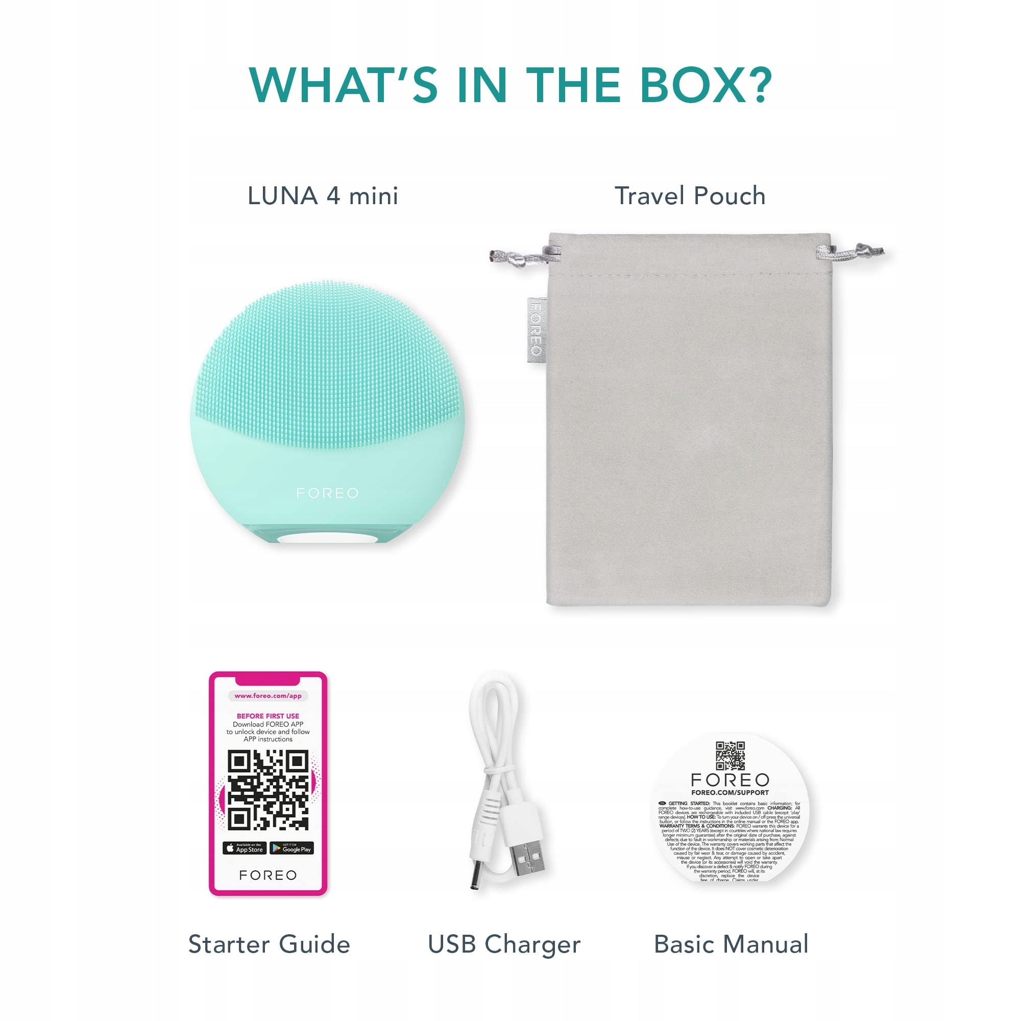 LUNA 4 mini, sonic toothbrush for face Brand FOREO