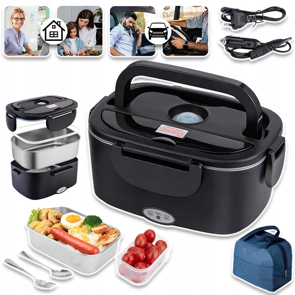 LUNCH BOX ELECTRIC HEATED THERMOS 12V/24V/220V FOR CAR, OFFICE