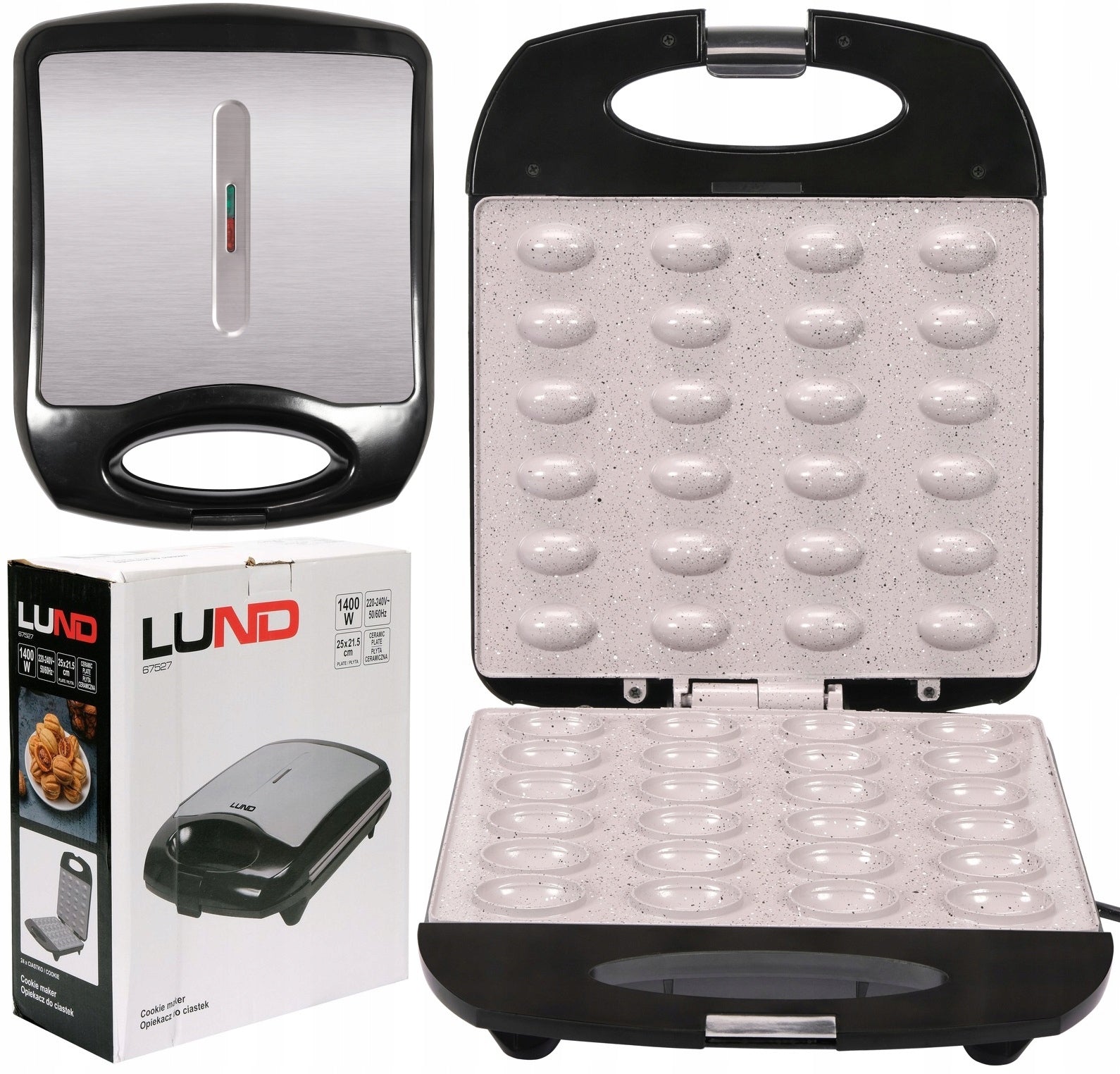 LUND ELECTRIC COOKIE CUTTER PEANUT MAKER 24 HALVES 1400W Power rating 1400 W