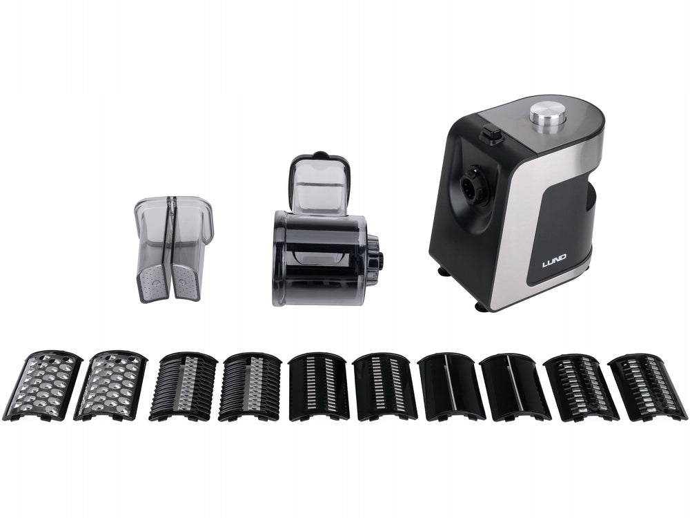 LUND ELECTRIC VEGETABLE SLICER 250W 5 STAINLESS STEEL GRATERS