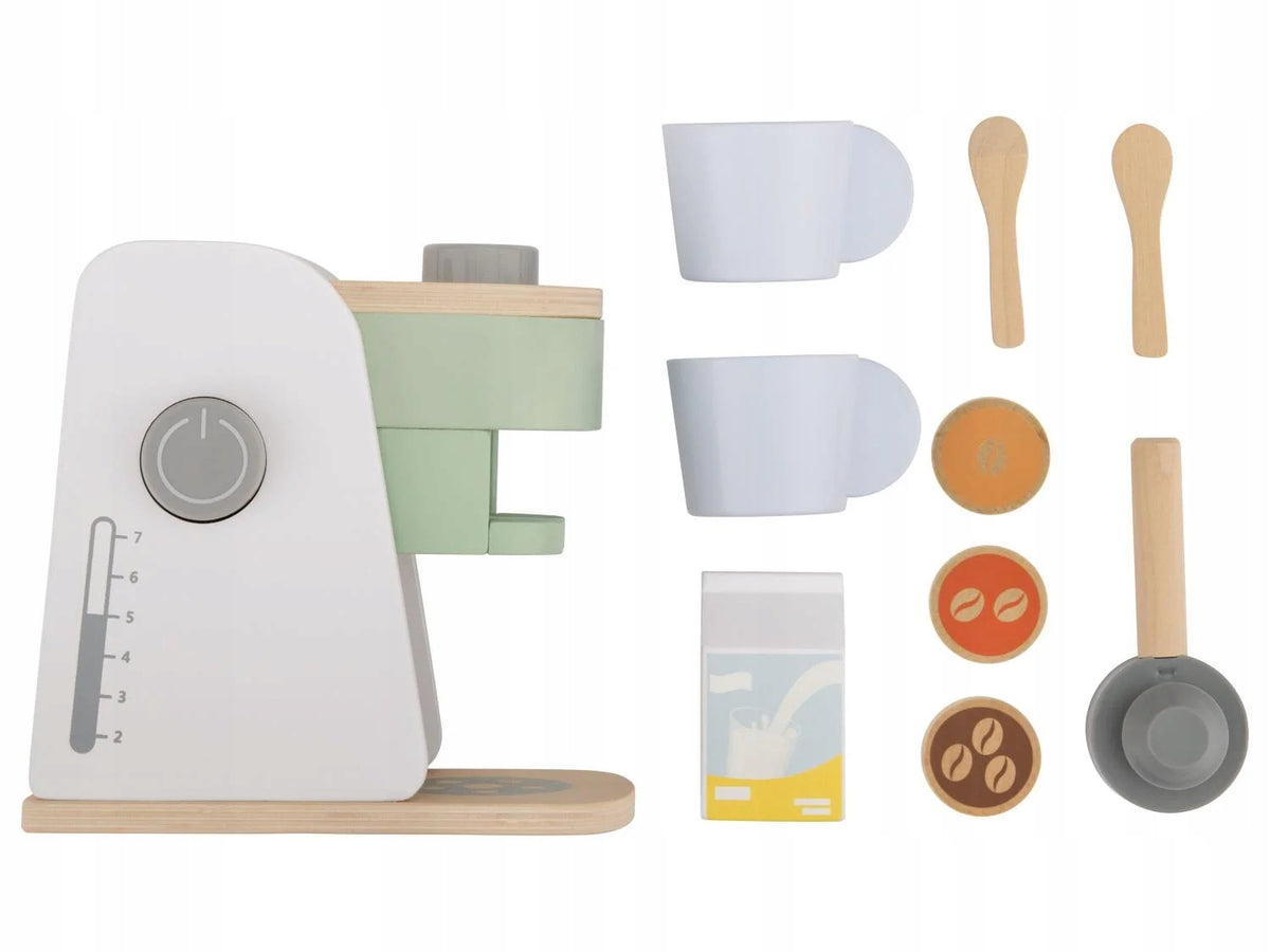 LUPILU - COFFEE MAKER - Set of wooden accessories for the kitchen Packaging status original