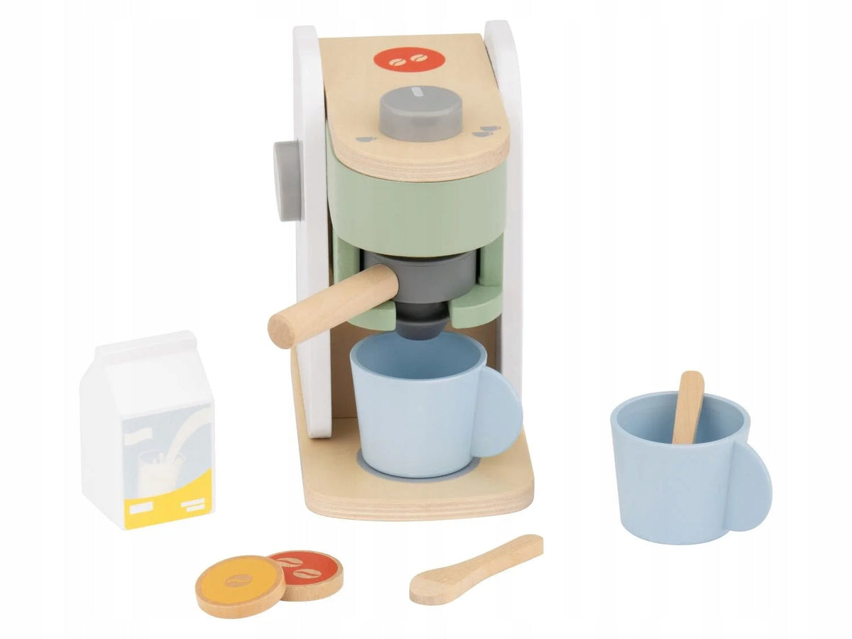 LUPILU - COFFEE MAKER Set of wooden accessories for toy kitchen Packaging status original