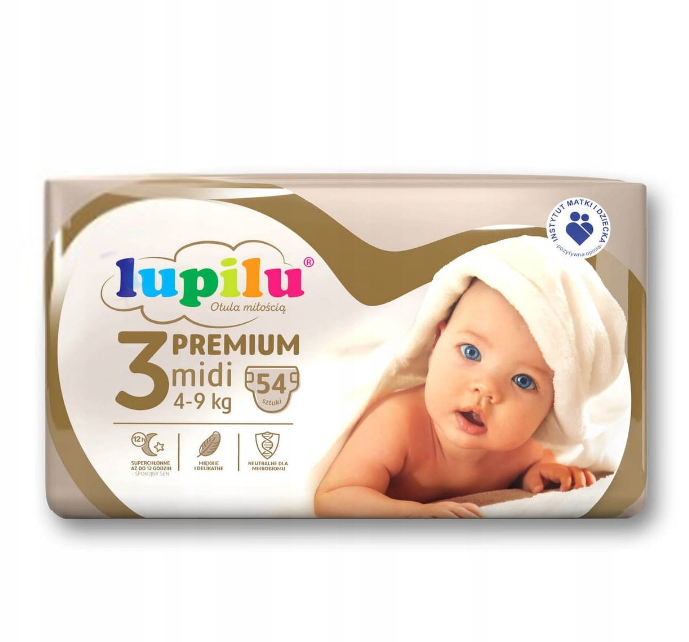LUPILU Diapers PREMIUM 3 Midi 4-9 kg 54 pcs.