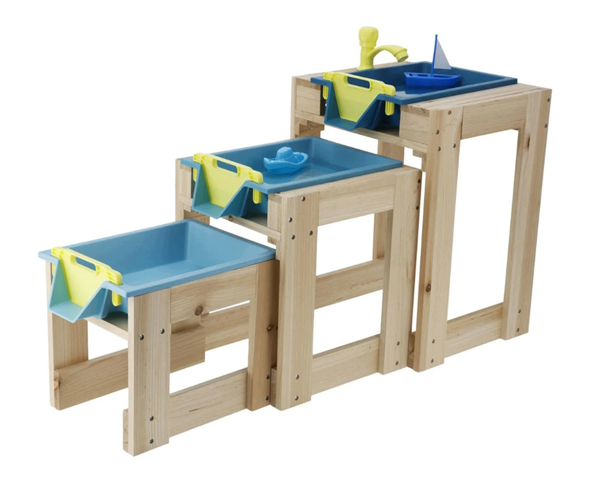 LUPILU Set of 3 wooden play tables Manufacturer code 446440