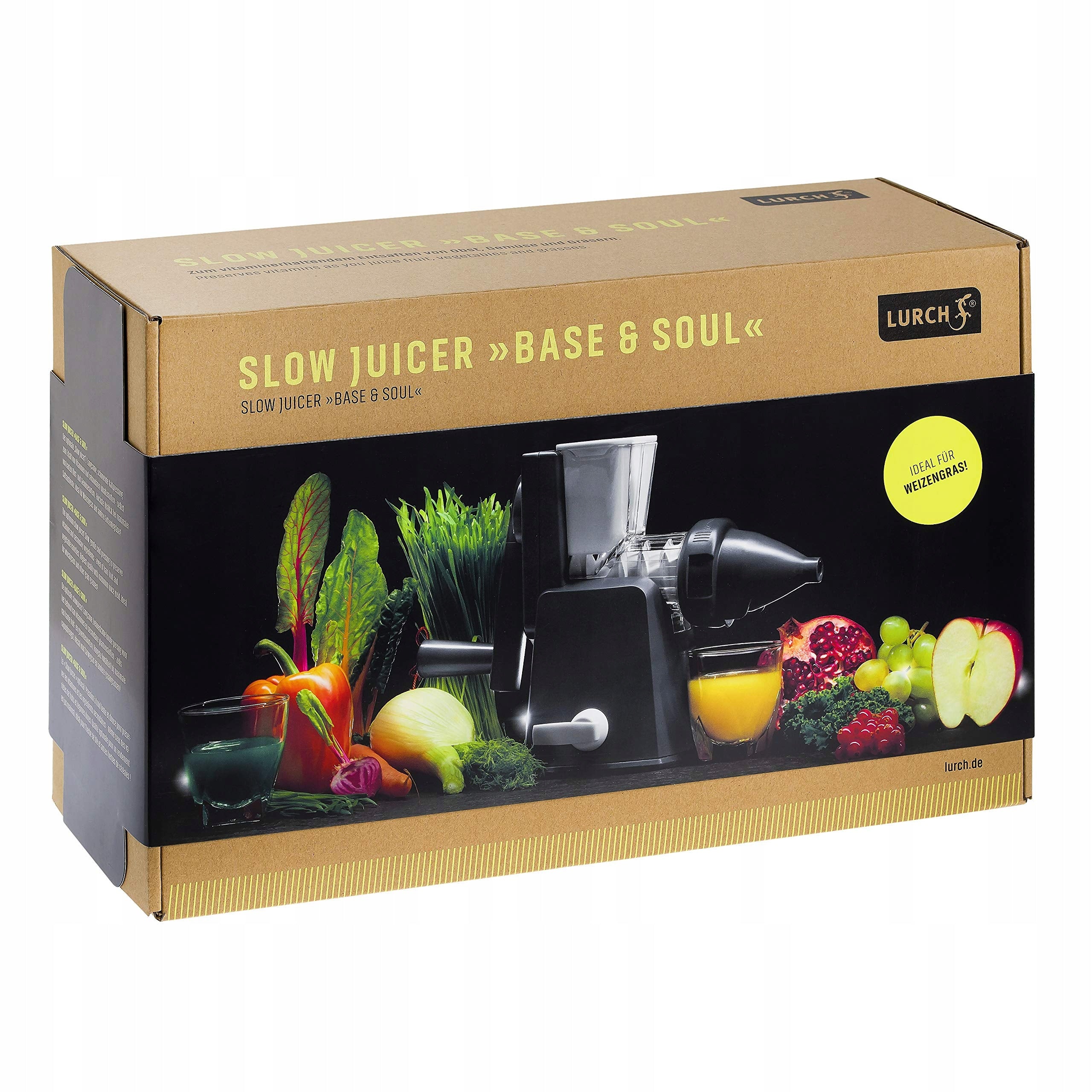 LURCH Slow Juicer for Wheat Grass Vegetables and Fruits Packaging status original