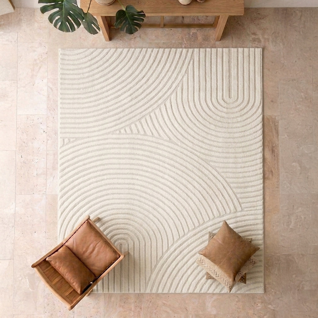 LUXURY CARPET 160X230 CM PERFECT FOR ANY INTERIOR CAMPINO 220 CREME Shape rectangular