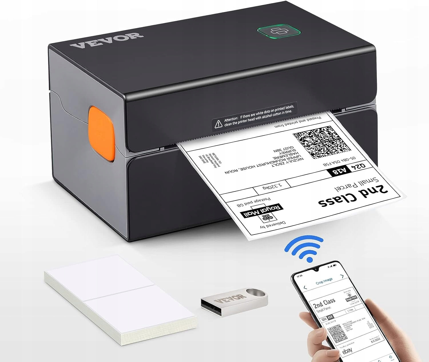 Label printer 300DPI Bluetooth/USB 150 mm/s 40-108 mm Manufacturer code YSBQDYJFTSYC