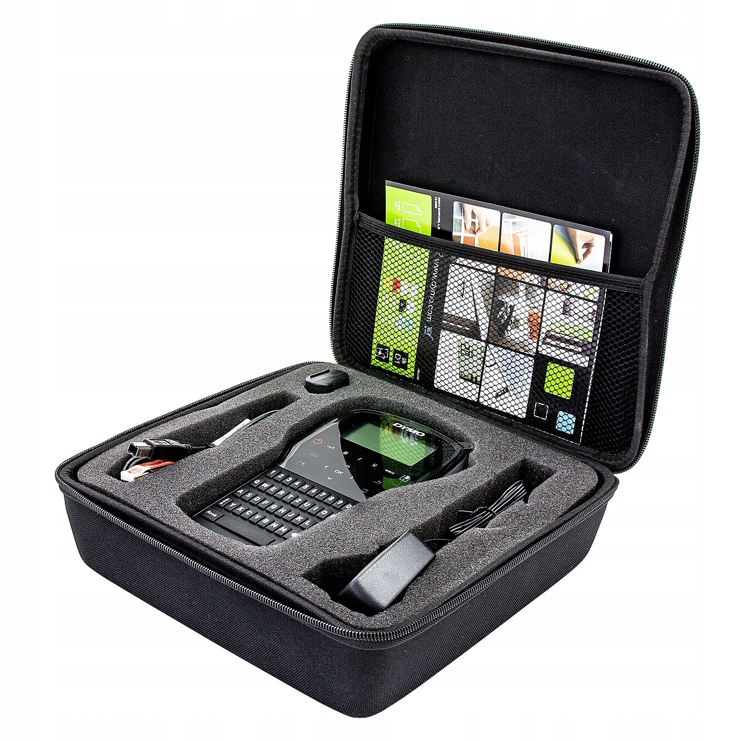 Label printer DYMO LabelManager LM280 suitcase set + 2 D1 tapes Packaging status original